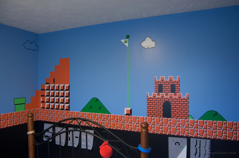 Illustration for article titled This Child Sleeps In A Mario Paradise